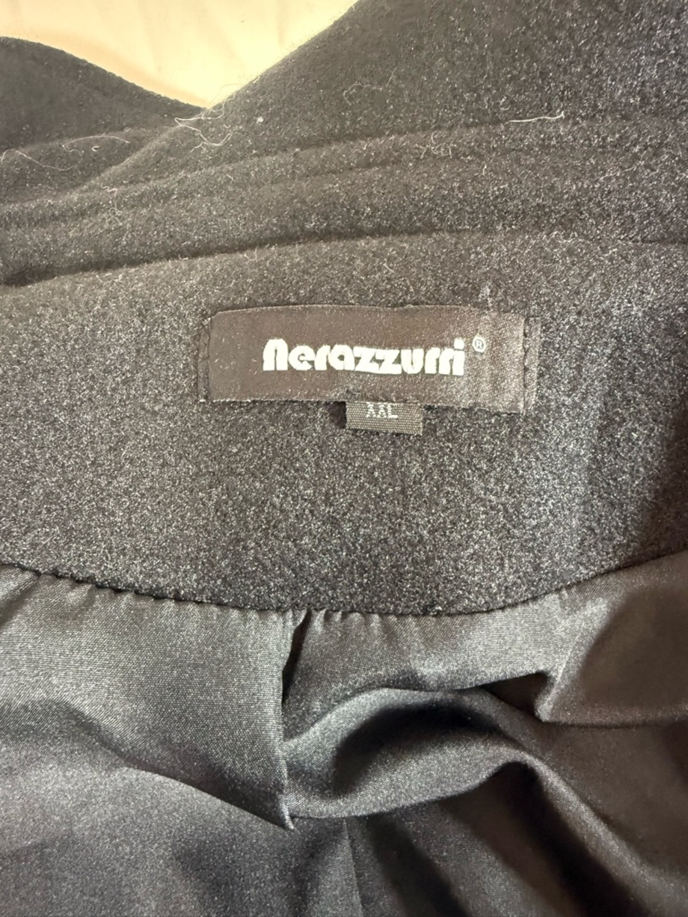 Black Long-Sleeve Ruffle-Front Coat - Picture 8 of 10